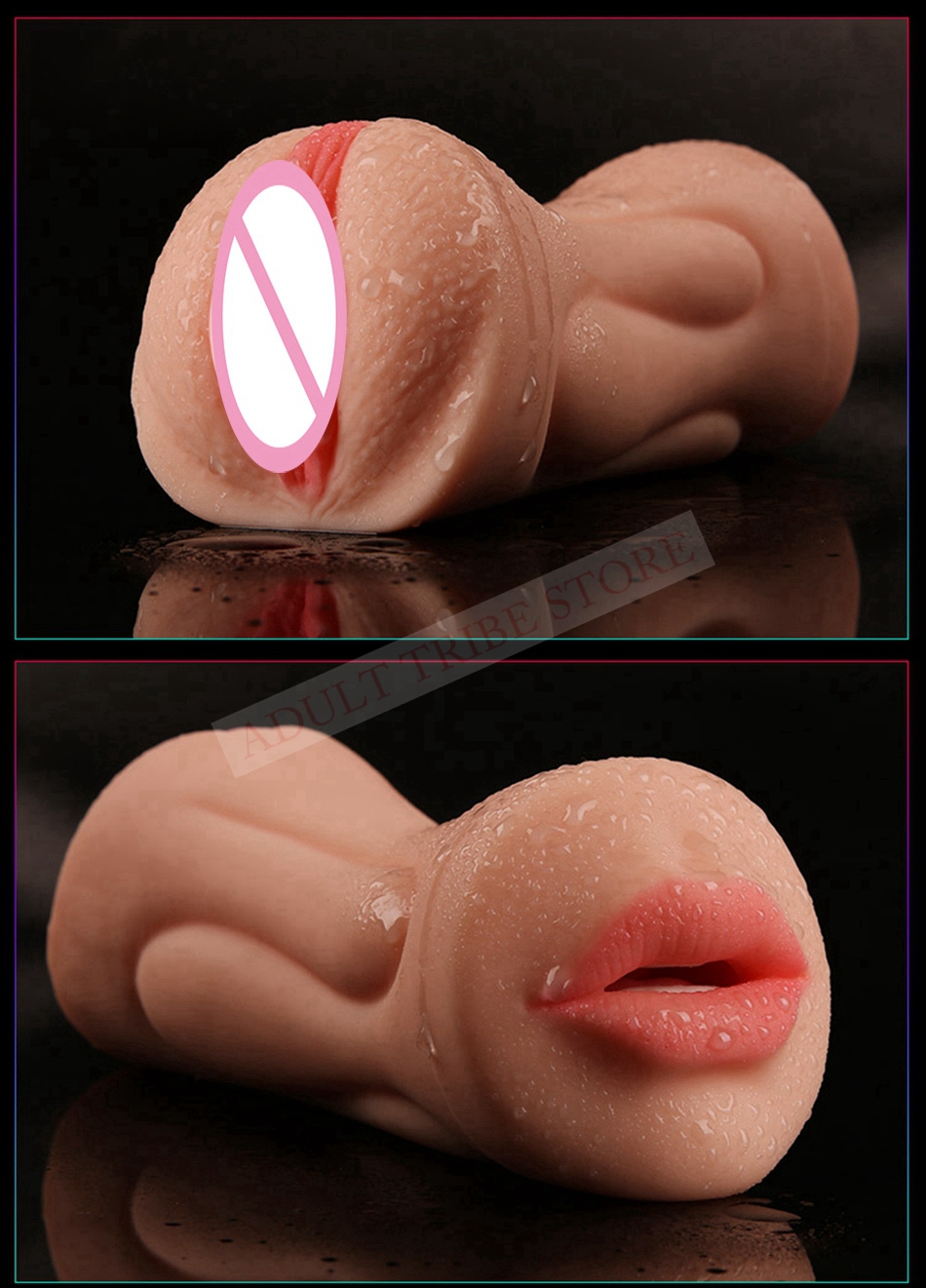 Realistic Oral 3D Deep Throat with Tongue Teeth Maiden Artificial Vagina Male Masturbators Pocket Pussy Oral Sex Toys for Men 22