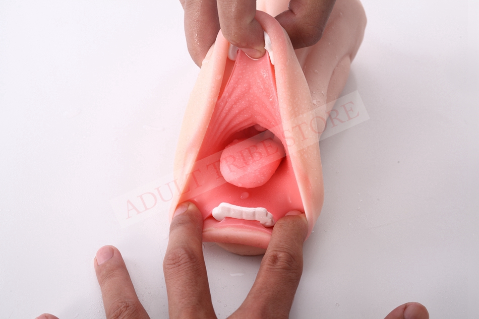Realistic Oral 3D Deep Throat with Tongue Teeth Maiden Artificial Vagina Male Masturbators Pocket Pussy Oral Sex Toys for Men 29