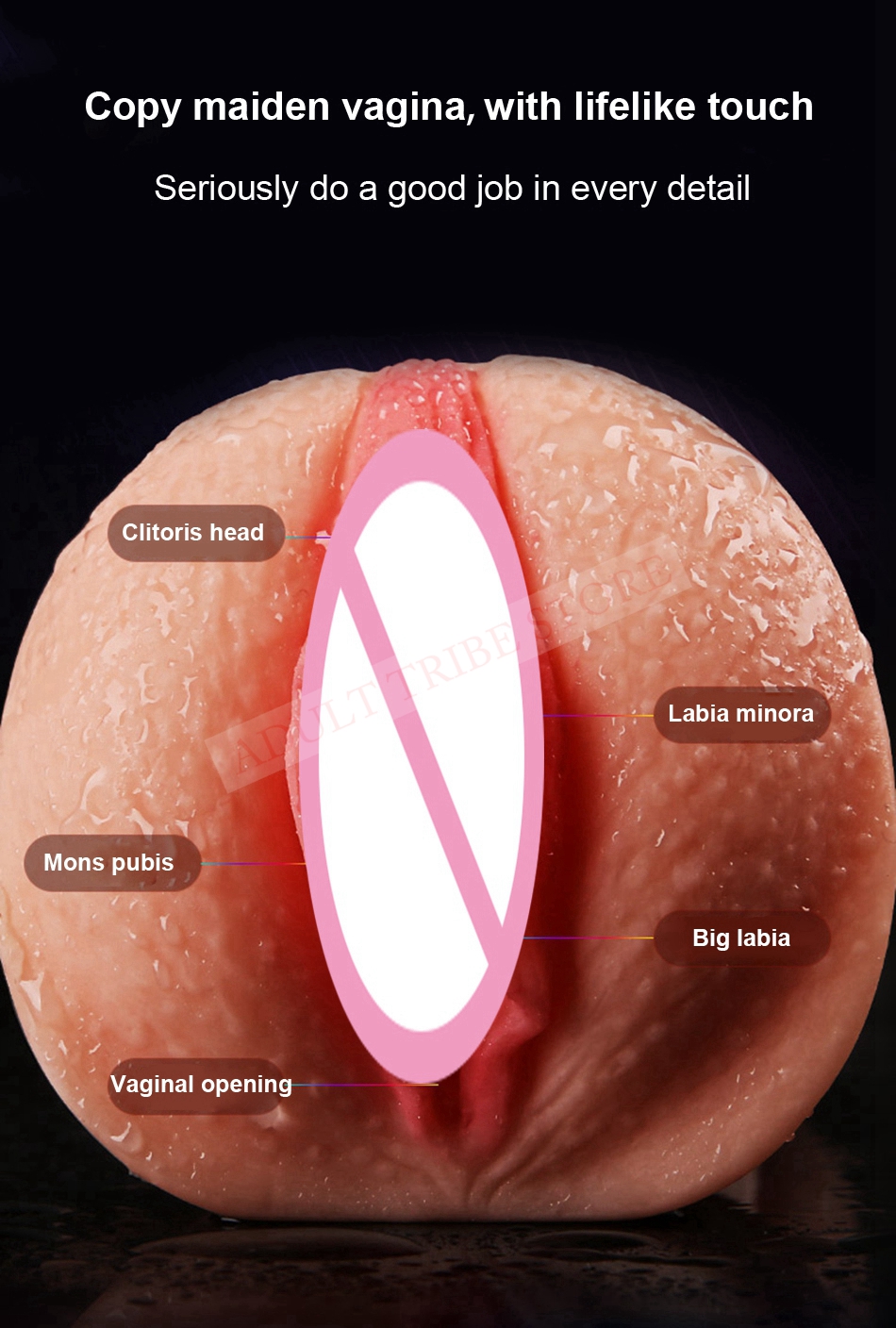 Realistic Oral 3D Deep Throat with Tongue Teeth Maiden Artificial Vagina Male Masturbators Pocket Pussy Oral Sex Toys for Men 16