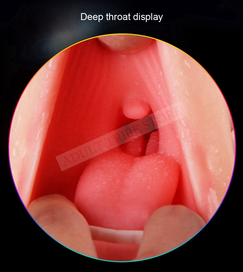 Realistic Oral 3D Deep Throat with Tongue Teeth Maiden Artificial Vagina Male Masturbators Pocket Pussy Oral Sex Toys for Men 15