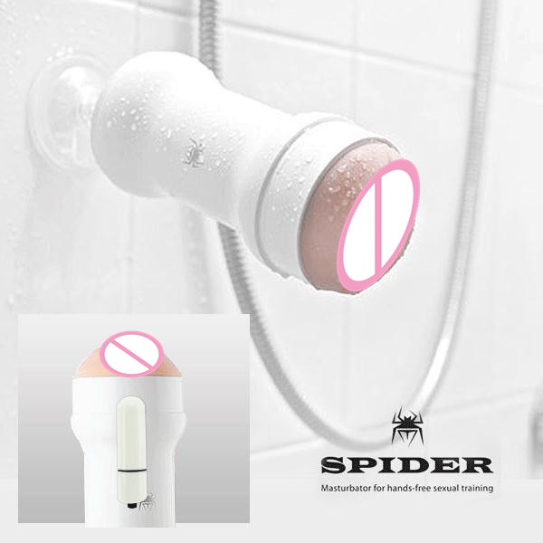 EVO Spider Hands Free Realistic Suction Cup Male Masturbator , bullet vibrating pussy , vagina sex product sex toys for men 3